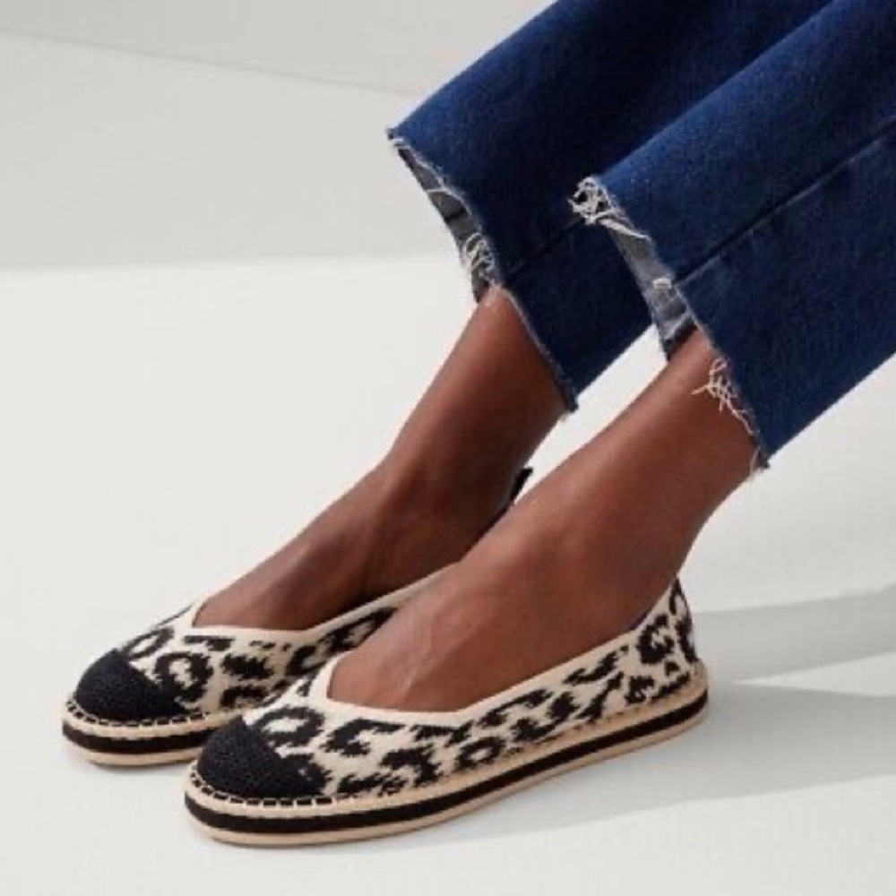 Rothy's Black and Cream Espadrilles